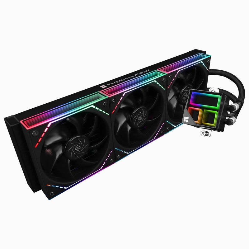 Thermalright مبرد وحدة المعالجة المركزية Aio الأسود فريزن إنفينيتي 360، مراوح TL-M12*3 PWM، مبرد مياه وحدة المعالجة المركزية، مرآة إنفينيتي ARGB، تبريد سائل لوحدة المعالجة المركزية 360: LGA1851/1700/1150/1151/1200/2011، تبريد مياه الكمبيوتر - Image 1